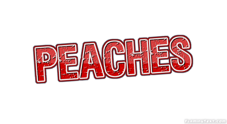 Peaches Logo - Peaches Logo. Free Name Design Tool from Flaming Text