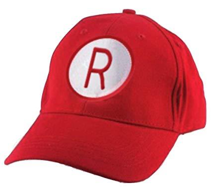 Peaches Logo - MyPartyShirt Rockford Peaches R Logo Red Baseball Cap at Amazon