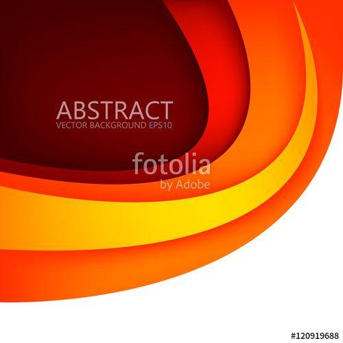 Orange Curve Logo - Red and orange curve vector background with space for text and ...