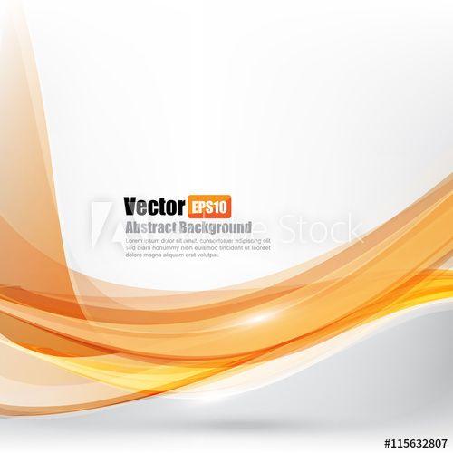 Orange Curve Logo - Abstract background Ligth orange curve and wave element vector i ...