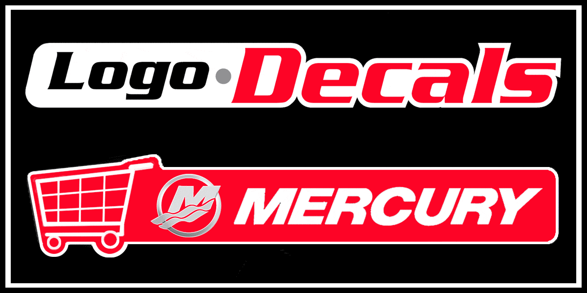 Mercury Boat Logo - Mercury Outboard Decals & Stickers