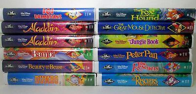 Disney Black Diamond Logo - LOT OF 4 Walt Disney VHS Video Tapes Black Diamond Classic RARE ...