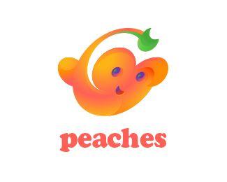 Peaches Logo - peaches Designed