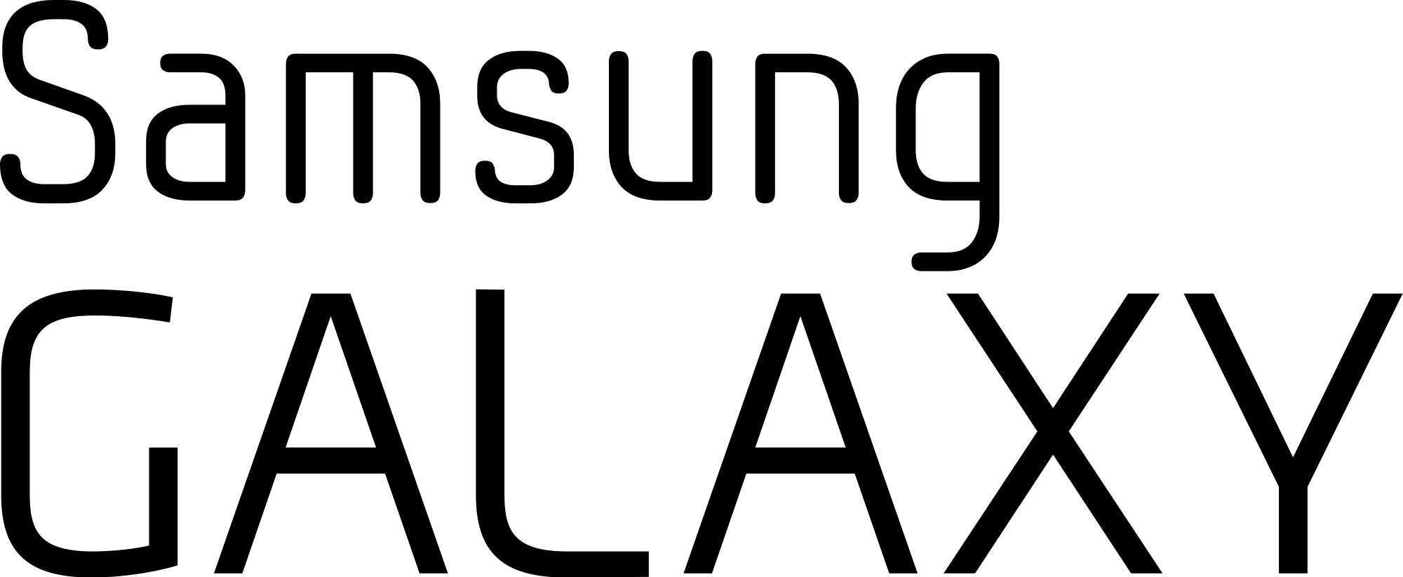 Samsung Galaxy Logo - File:Samsung Galaxy wordmark.svg - Wikimedia Commons