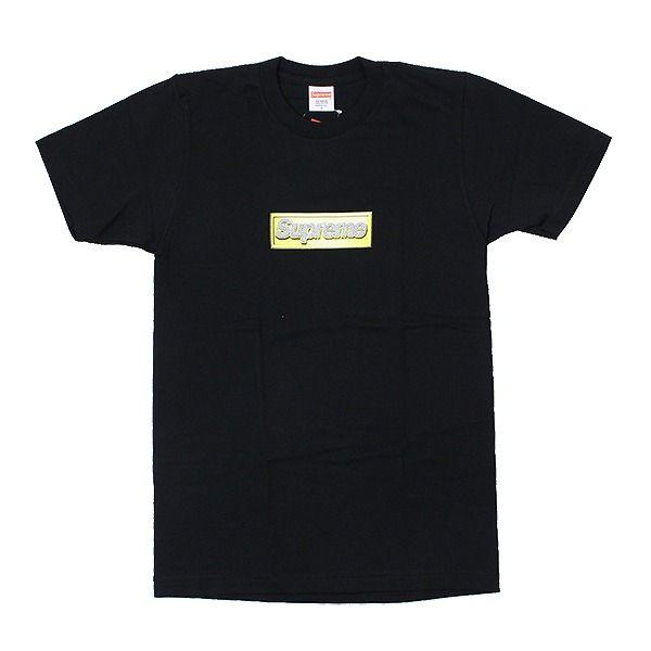 Black and Yellow Box Logo - stay246: SUPREME (shupurimu) 13 SS Bling BOX logo T shirt black