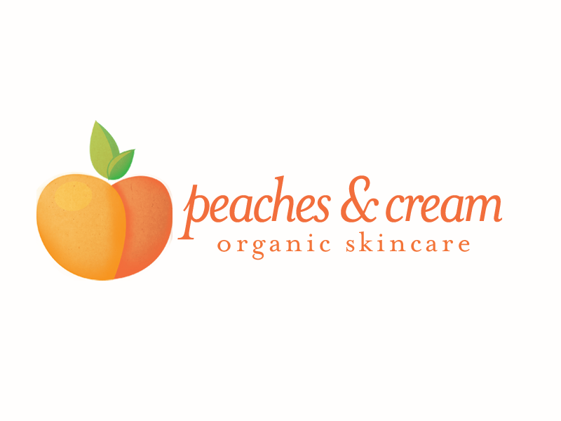 Peaches Logo - Peaches & Cream logo concept