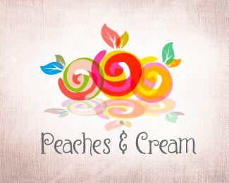 Peaches Logo - peaches & cream Designed
