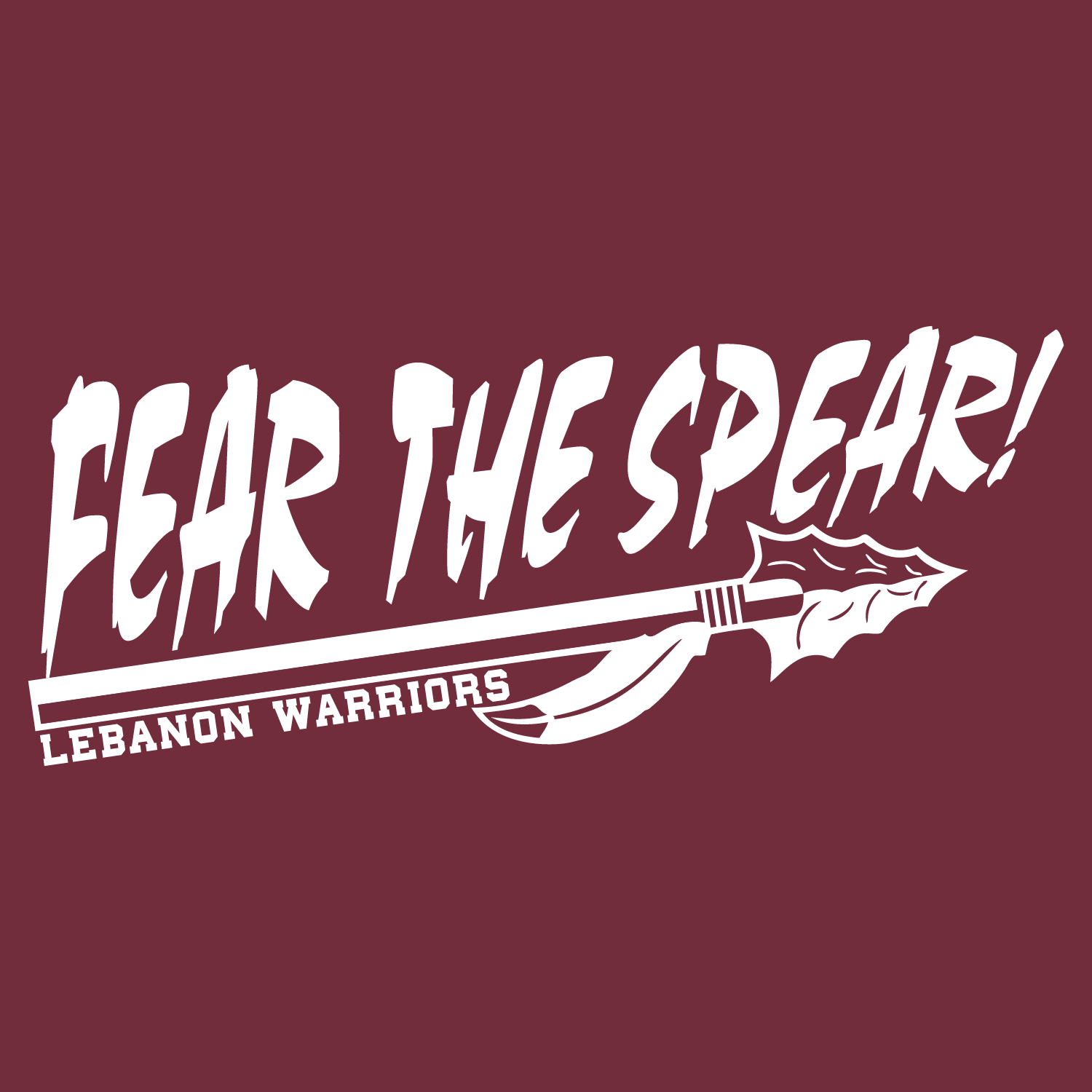 Fear the Spear Logo - HS057: Color Options. Hands On Originals