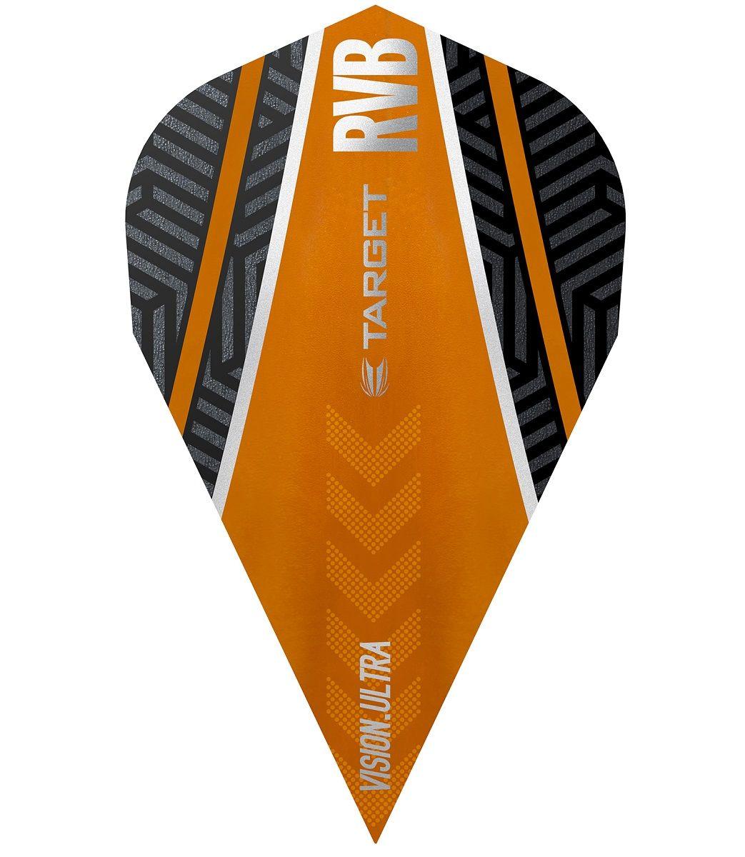 Orange Curve Logo - Raymond van Barneveld Ultra Vision Vapor Black and Orange Curve Dart