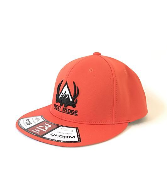 Orange Curve Logo - Hunter Orange Logo Flex Fit Hat – Next Ridge Apparel