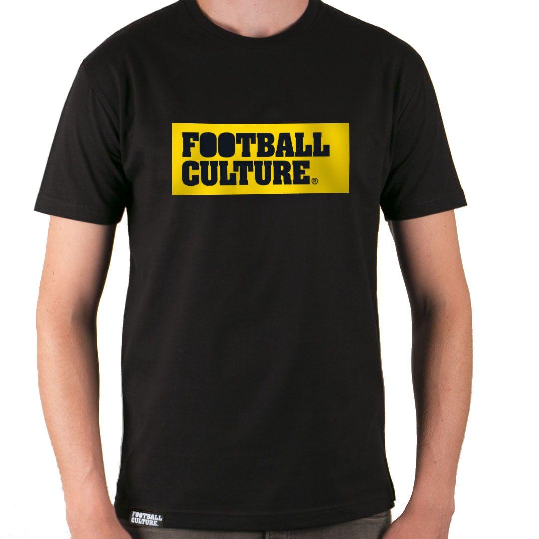 Black and Yellow Box Logo - FC Boxlogo Black x Yellow - Tshirt - FootballCulture Shop