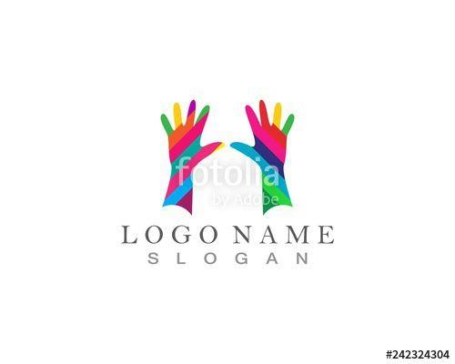 Colored Hands Logo - colored hands logo