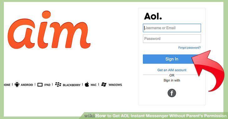 AOL AIM Logo - How to Get AOL Instant Messenger Without Parent's Permission