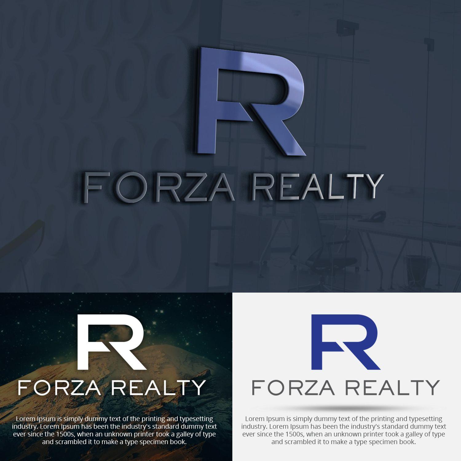 Forza 2 Logo - Professional, Elegant, Real Estate Logo Design for Forza Realty