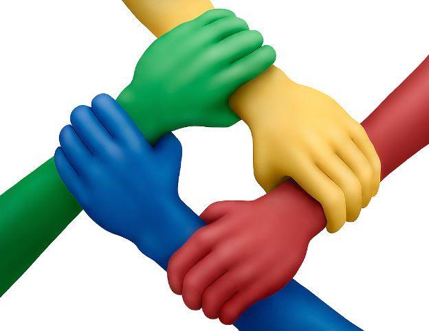Colored Hands Logo - Logos Of Different Colored Hands Holding Clipart
