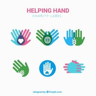 Colored Hands Logo - Helping Hand Vectors, Photo and PSD files