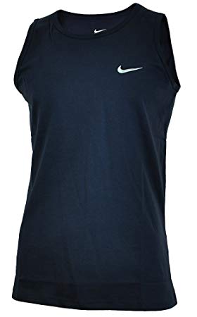 Men's Sports Clothing Logo - Nike men's grey swoosh logo cotton muscle fit sleeveless sports vest ...