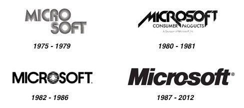 First Microsoft Logo - Microsoft gets a logo makeover for the first time since 1987