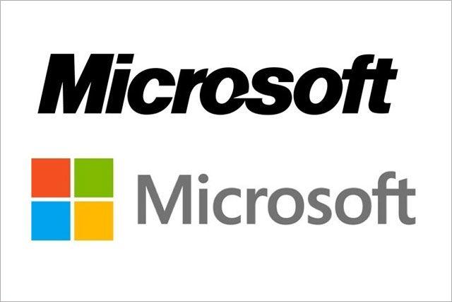 First Microsoft Logo - Microsoft waves in first logo update for 25 years