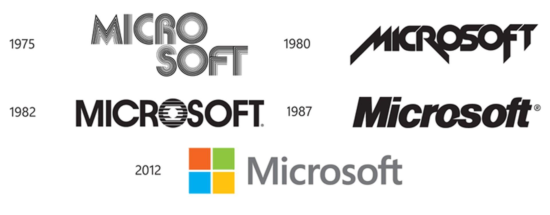 First Microsoft Logo - Brand Identity