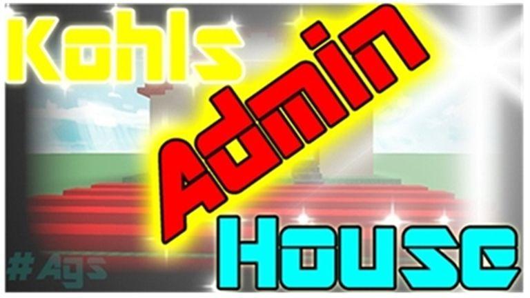 Roblox Admin House Logo - kohls admin house uncopylocked - Roblox