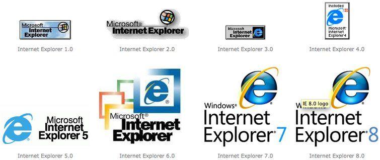 IE8 Logo - Microsoft Reveals New, Improved Blue e IE9 Logo