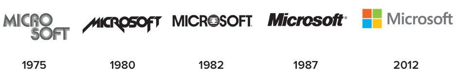 First Microsoft Logo - Microsoft's new logo first in 25 years