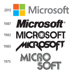 Original Microsoft Logo - First Microsoft 1975 Logo Png Images