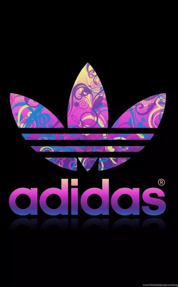 Colorful Adidas Logo - Nike & Adidas Desktop Background