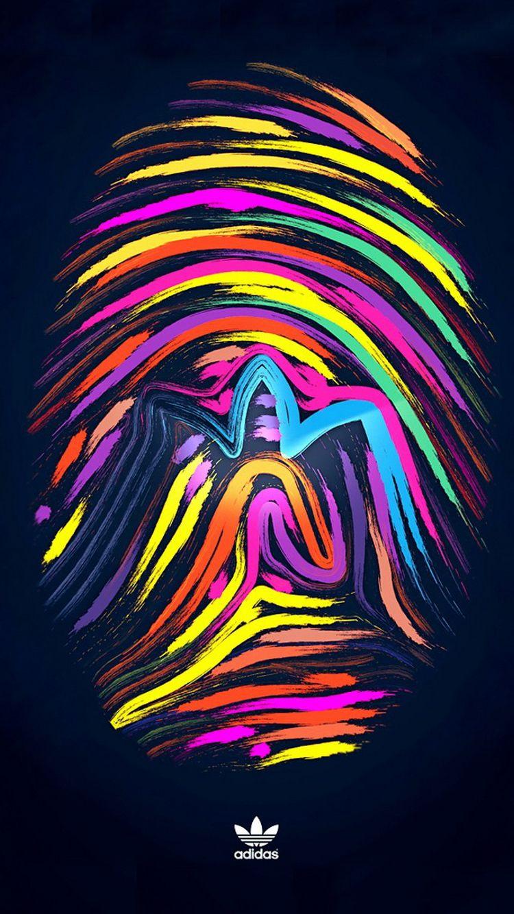 Colorful Adidas Logo - iPhoneWalls