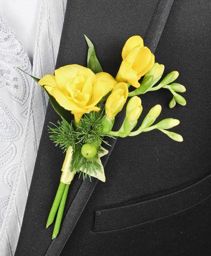 Yellow Flower Candy Company Logo - GLOWING YELLOW Prom Boutonniere in Cedar City, UT's