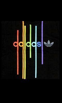 Colorful Adidas Logo - Free Rainbow Colored Adidas Logo Wallpaper For Cell Phone On