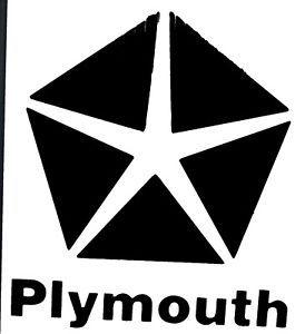 Plymouth Logo - Plymouth Car Logo Vinyl Decal Sticker 61042z