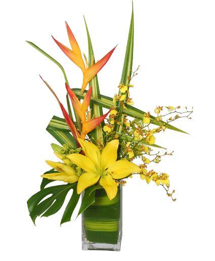 Yellow Flower Candy Company Logo - 5-Star Flowers Vase Arrangement in Cedar City, UT - Boomer's ...