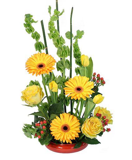 Yellow Flower Candy Company Logo - The Golden Years Floral Design in Cedar City, UT - Boomer's Bloomers ...