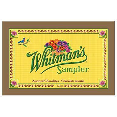 Yellow Flower Candy Company Logo - Whitman's Giant Sampler of Assorted Premium Chocolates, 40oz Box- 14 ...