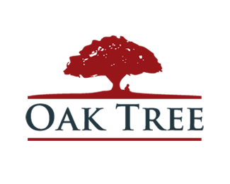 Tree with Red Logo - Oak Tree Designed by lagrace | BrandCrowd