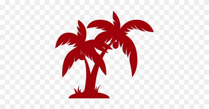 Tree with Red Logo - Red Palm Tree Logo Tree Clipart Black And White