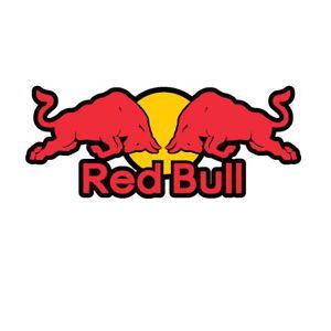 Red Yellow Black Logo - Red Bull RED/YELLOW/BLACK Car Motorbike Decal Vinyl Sticker x2 BIG ...