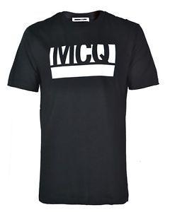 Black and White Letters Logo - MCQ BLACK AND WHITE LETTERS FONT LOGO T SHIRT