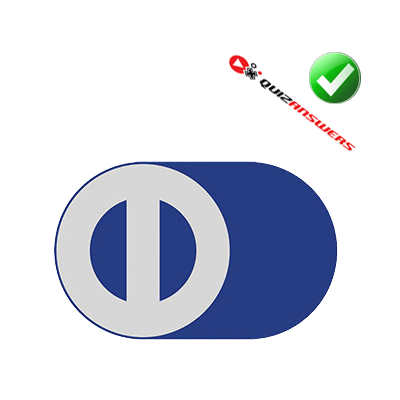 Blue Cylinder Logo - White Circle Blue Background Logo Logo Designs