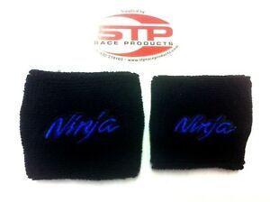 Blue Cylinder Logo - Ninja Motorcycle F&R Brake Master Cylinder Shrouds, Socks, Cover