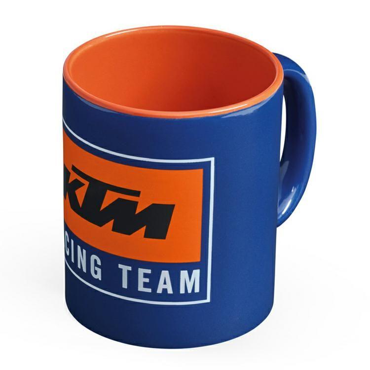 Blue Cylinder Logo - KTM 2019 TEAM MUG WITH RACING LOGO BLUE AND ORANGE