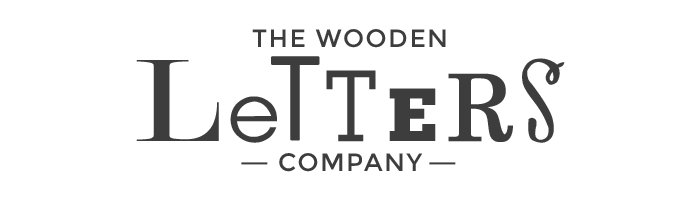 Black and White Letters Logo - The Wooden Letters Company