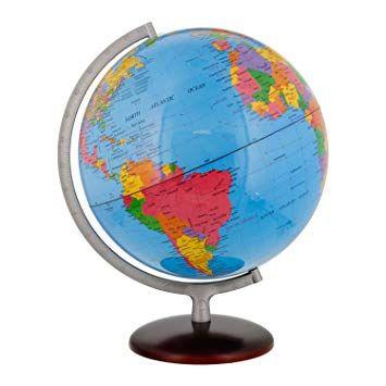 Gold Blue World Globe Logo - Amazon.com: TCP Global 12.6
