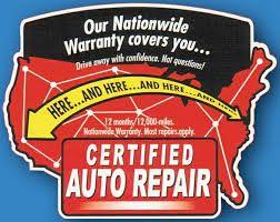 Certified Auto Repair Logo - Nationwide Limited Car Truck Repair Warranty Tire & Auto