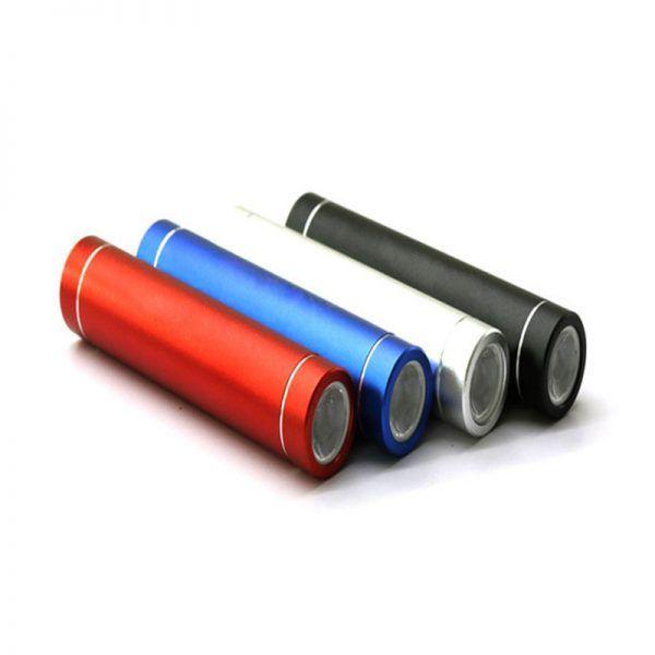 Blue Cylinder Logo - Promotional Cylinder LED Power Bank Printed With Your Logo in UK