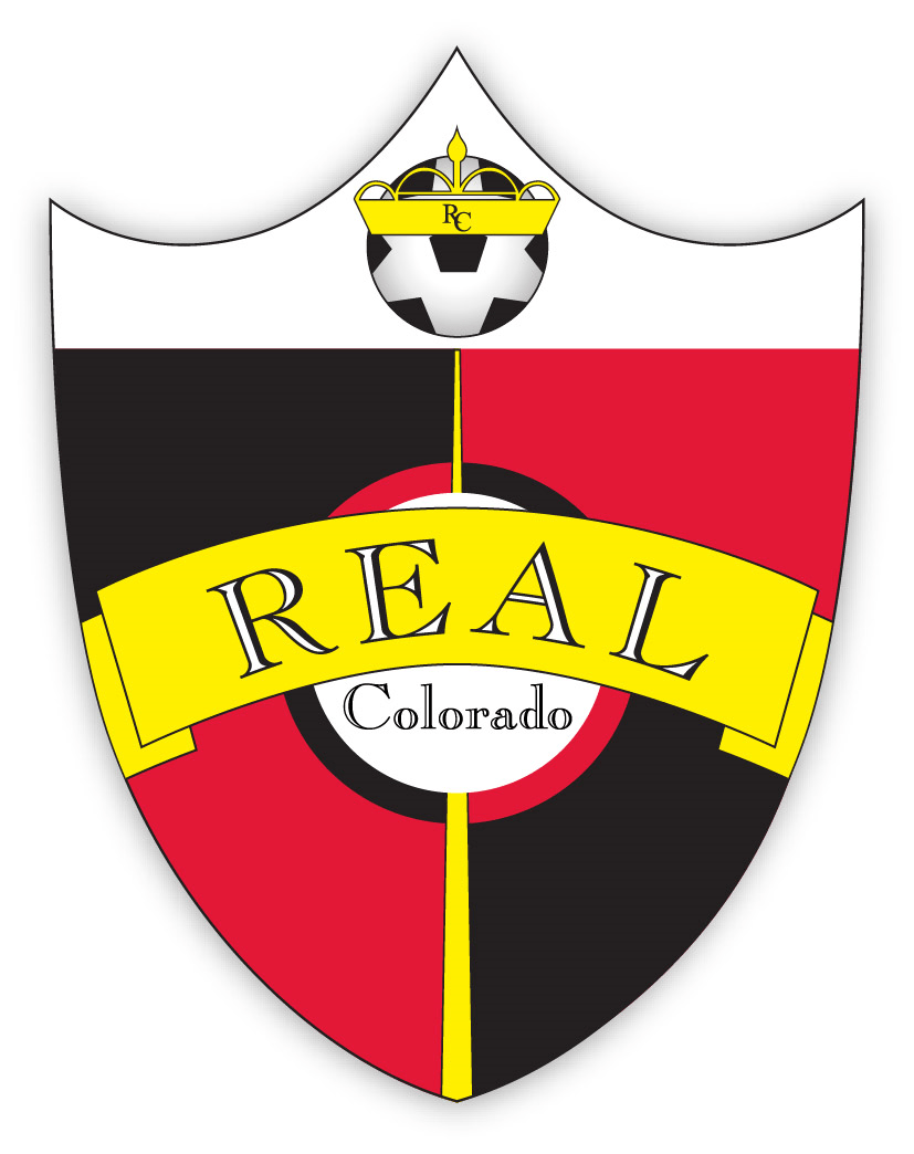 Red and Yellow Soccer Logo - Real Colorado