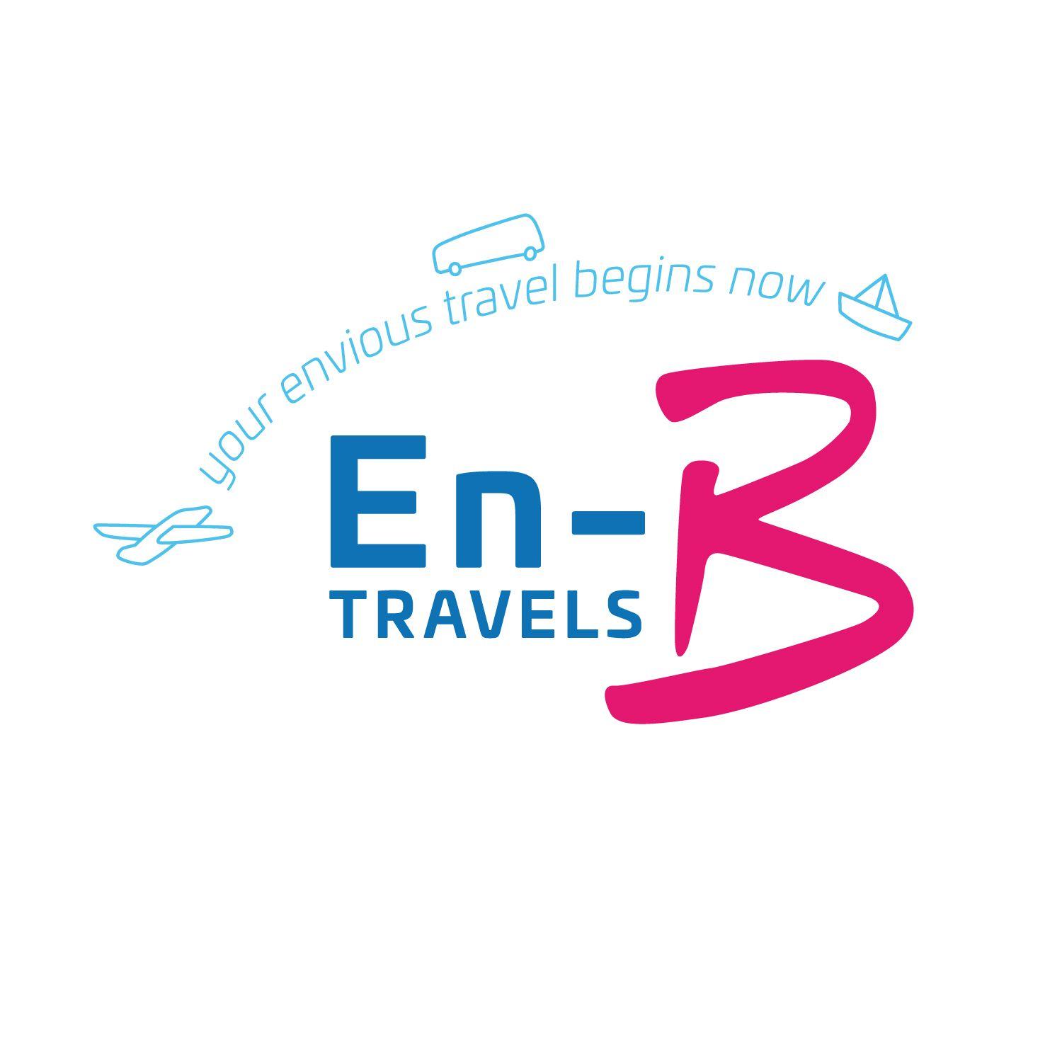 Blue Cylinder Logo - Masculine, Conservative, Travel Agent Logo Design for En-B Travels ...