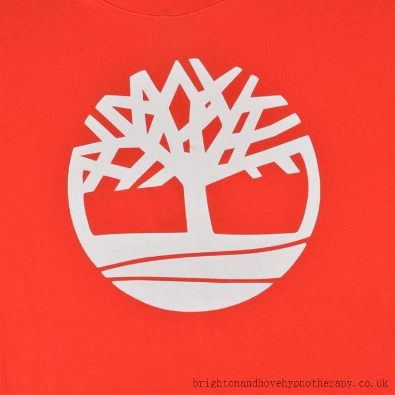 Tree with Red Logo - Timberland Men's Junior Boys Tree Logo T Shirt In Red : Jackets ...